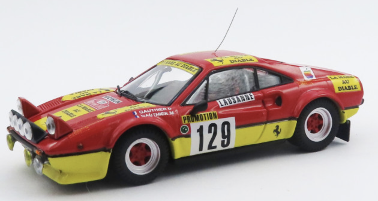 FERRARI 308 GTB - Rally Montecarlo 1983 - Gauthier / Gauthier 128 BEST 1/43