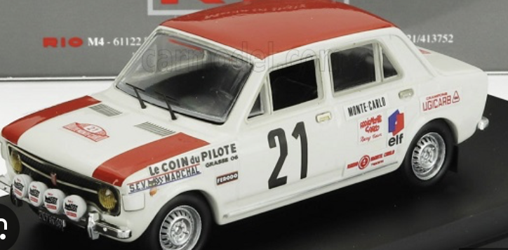 Fiat 128 #21 Rally Montecarlo 1970 Alain Jallot Gerard Marion RIO 1/43