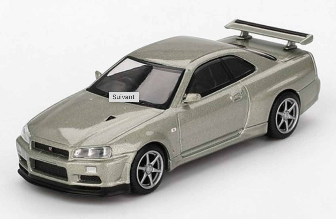 NISSAN Skyline GT-R (R34) VSPEC II Nür Millenium Jade 2002 MINI GT 1/64