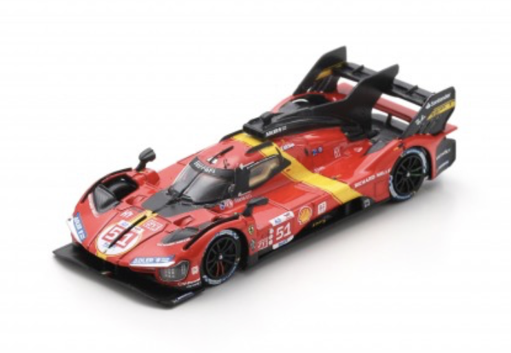FERRARI 499P N°51 FERRARI AF CORSE Vainqueur Le Mans 2023 LOOKSMART 1/64