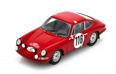 PORSCHE 911 T/R 2nd MONTE CARLO 1968 SPARK 1/43°