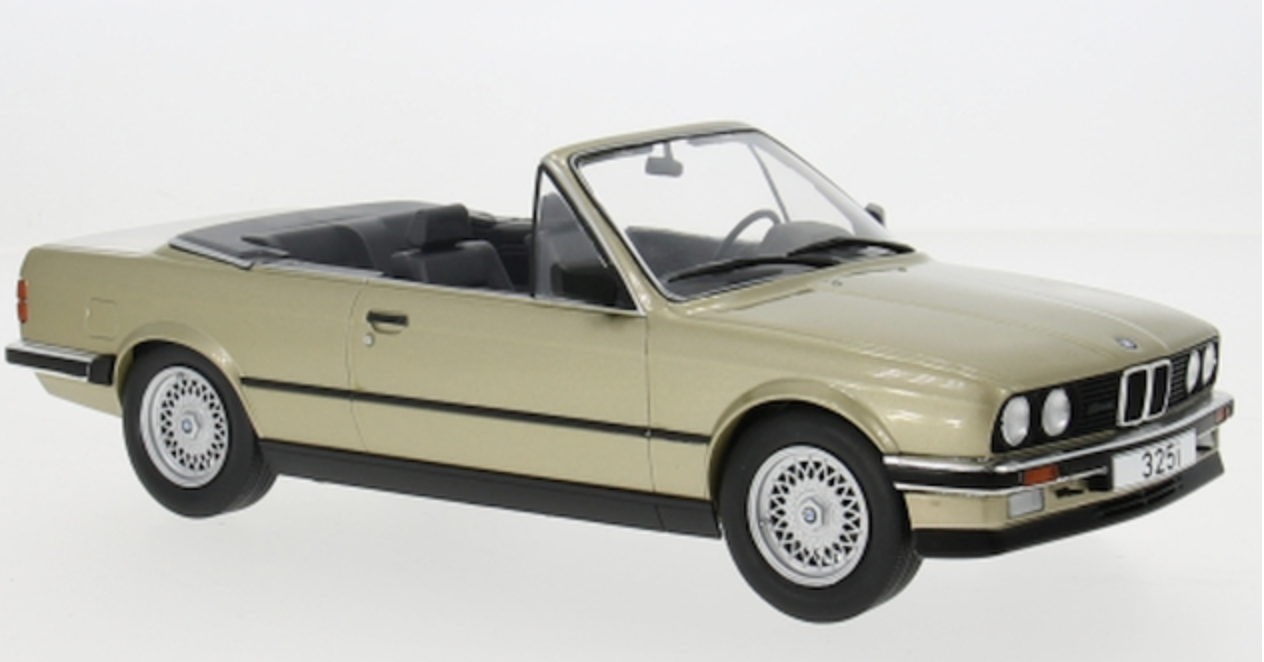BMW 325i (e30) Cabriolet 1985, beige MODELCAR 1/18