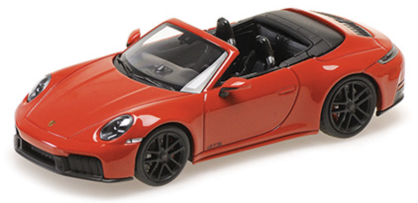 PORSCHE 911 (992.2) CARRERA GTS CABRIOLET – 2024 – RED MINICHAMPS 1/43
