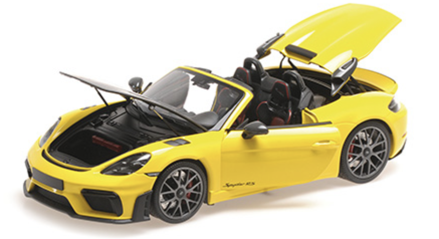 PORSCHE SPYDER RS – 2024 – YELLOW W/ WEISSACH PACKAGE MINICHAMPS 1/18
