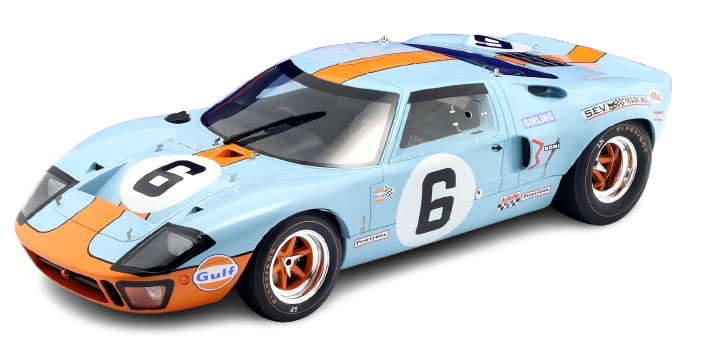 Ford GT40 Mk I #6 Winner 24h LeMans 1969 Ickx, Oliver WERK83 1:12