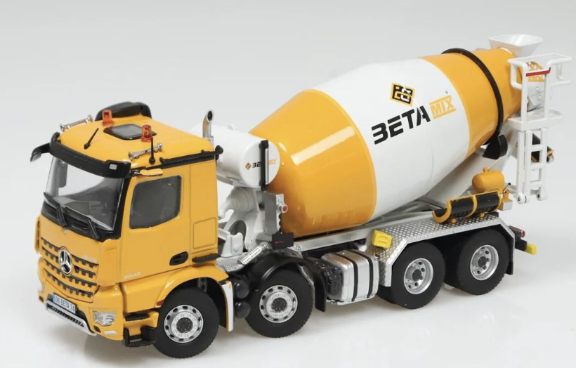 Betamix Mercedes Benz Arocs 8x4 MirrorCam mixer 1078 NZG 1/50