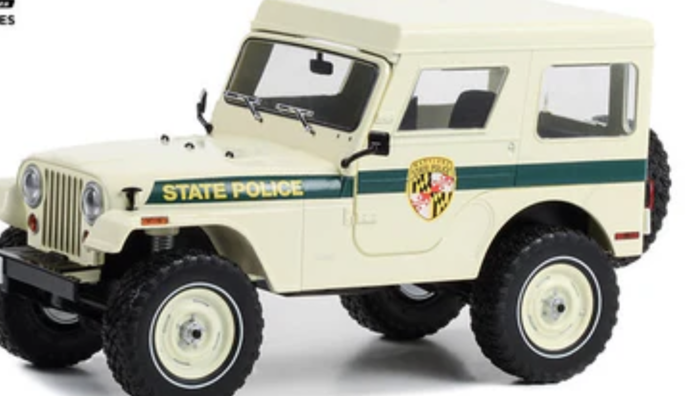 Maryland State Police 1983 Jeep CJ-5 Hardtop GREENLIGHT 1/18