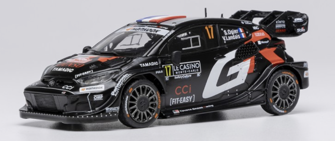 Toyota Yaris GR Hybrid Rally1 17 Winner Rallye Monte Carlo 2025  IXO 1/43