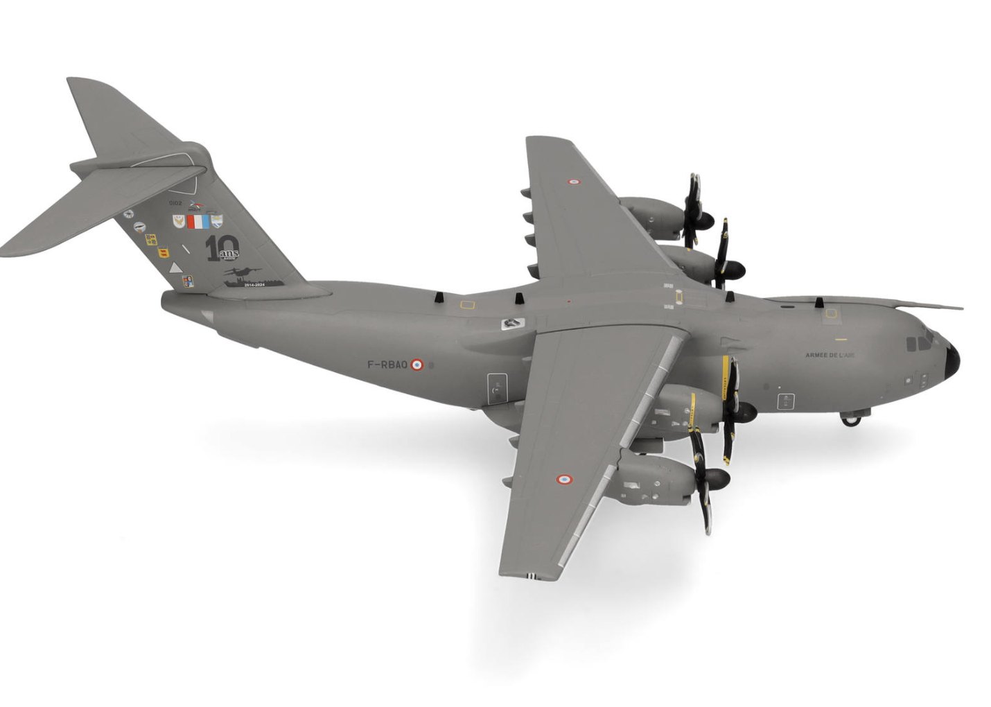 French Air Force - Escadron de Transport 1/61 Touraine – BA 123, Orléans-Bricy "10 Years of A400M" herpa 1/200