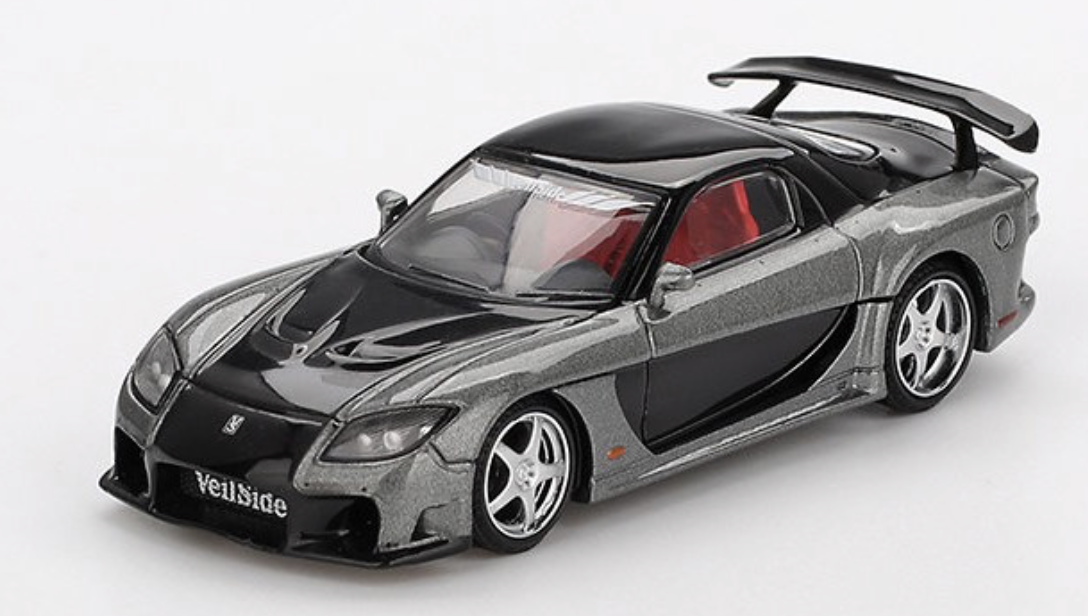 MAZDA RX7 (FD3S) Veilside Fortune Grey 2011 MINI GT 1/64