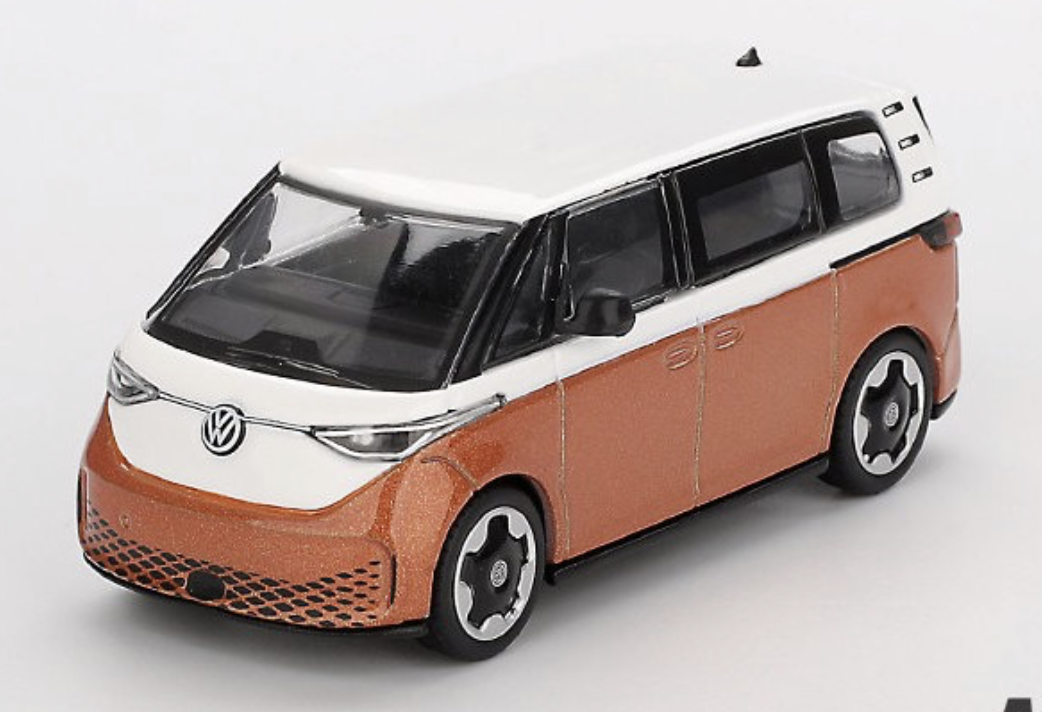 VOLKSWAGEN ID.BUZZ Caravelle Candy White/Energetic Orange 2024 MINI GT 1/64