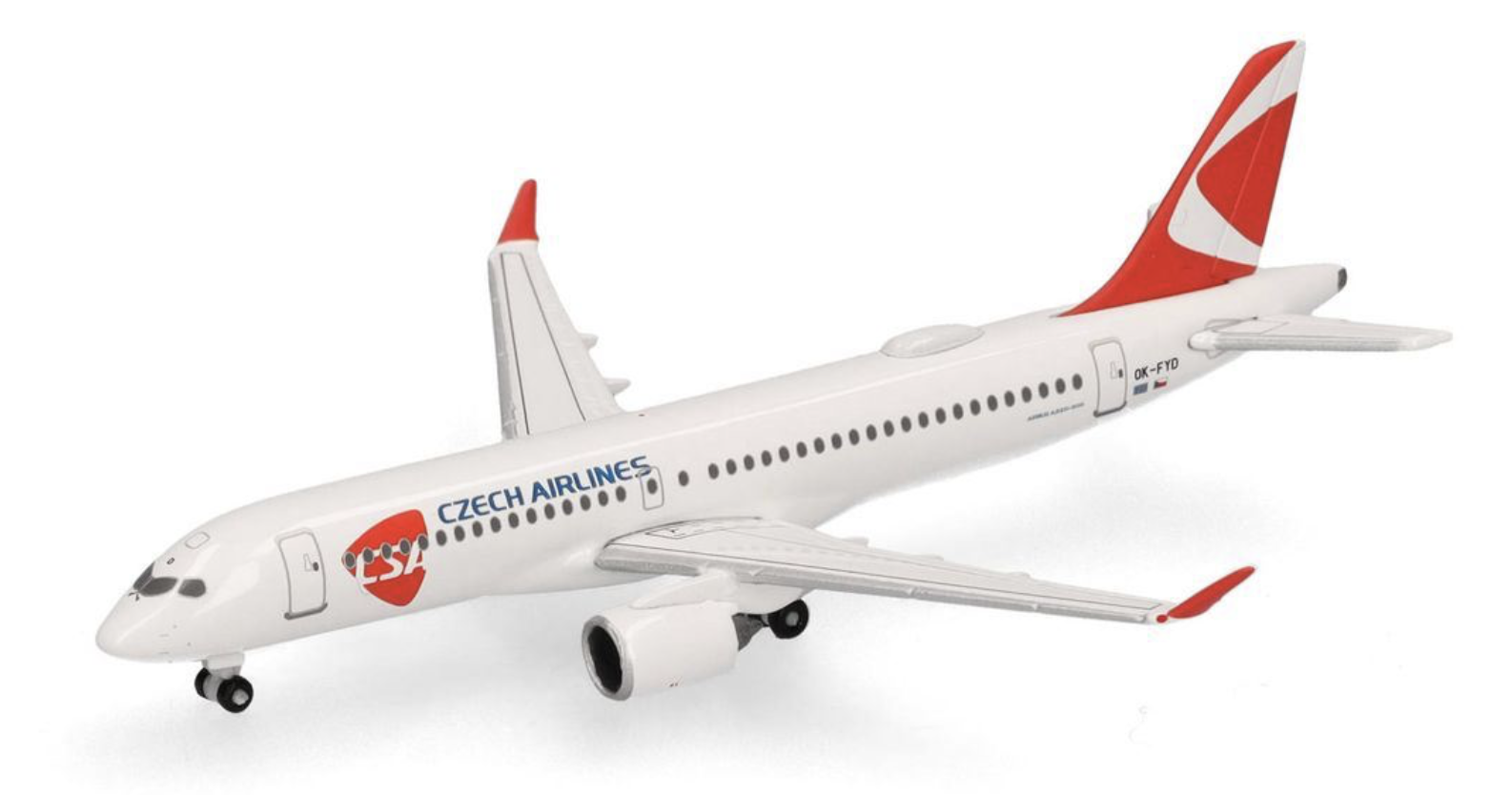 CSA Czech Airlines Airbus A220-300 OK-FYD herpa 1/500