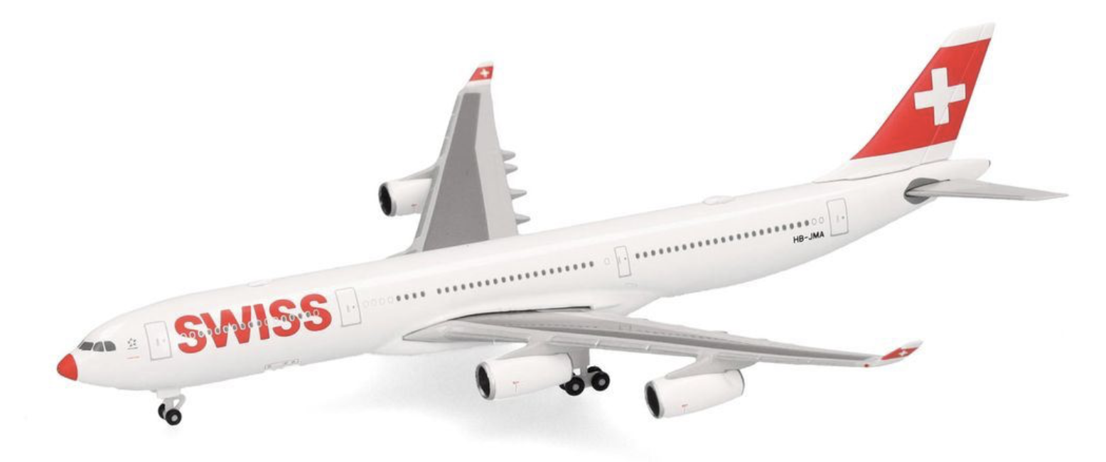 Swiss International Air Lines Airbus A340-300 HB-JMA herpa 1/500