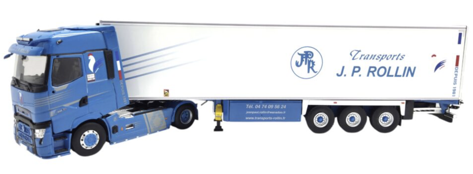 RENAULT T HIGH 2023 SEMI FRIGO LAMBERET ROLLIN JP ELIGOR 1/43