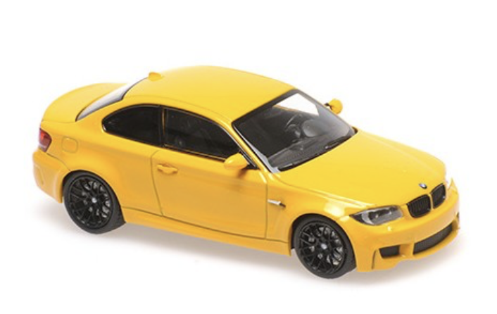 BMW 1er M Coupe 2011 Yellow Minichamps 1/43