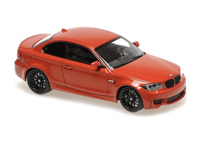 BMW 1er M Coupe 2011 Orange Met Minichamps 1/43