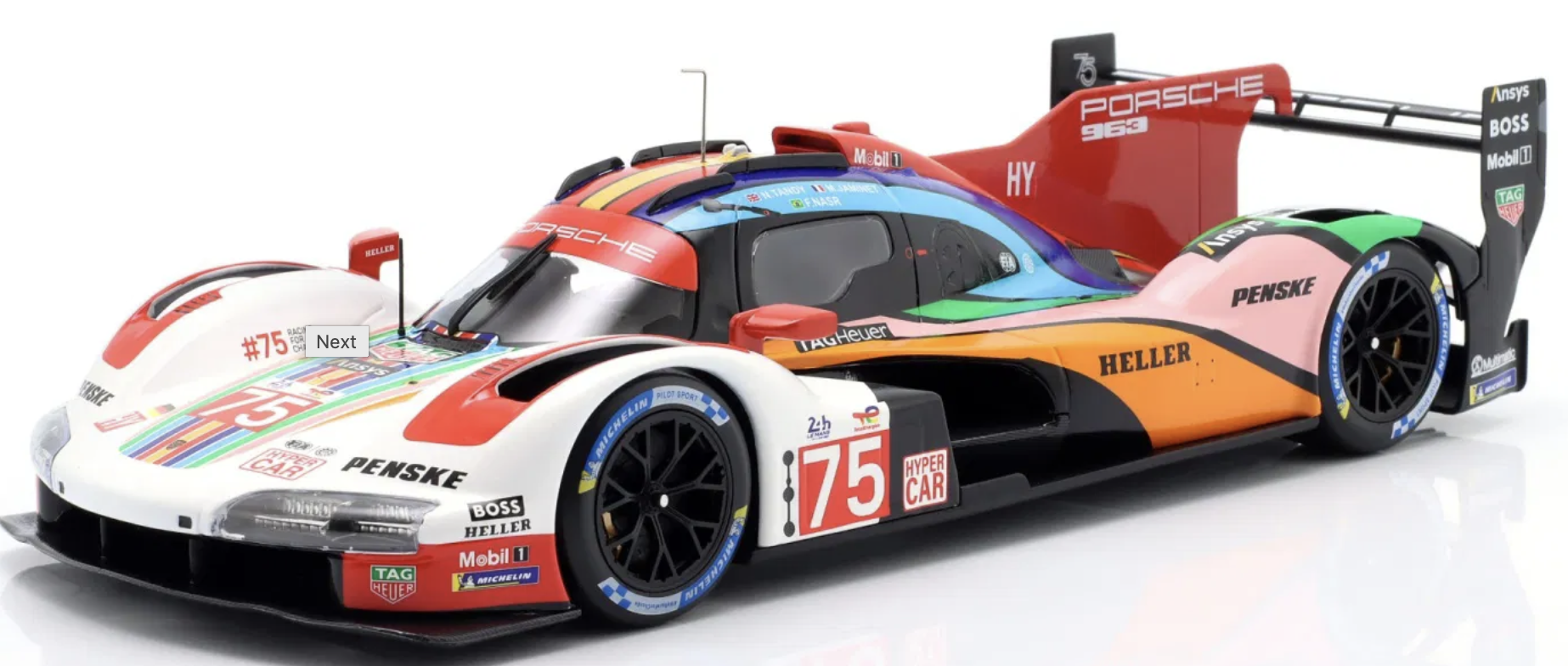 PORSCHE 963 #75 LMH 24H LEMANS 2023 IXO 1/18