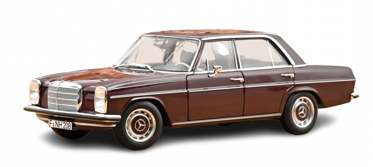 Mercedes-Benz 200 1968 Rougebrun foncé NOREV 1/18