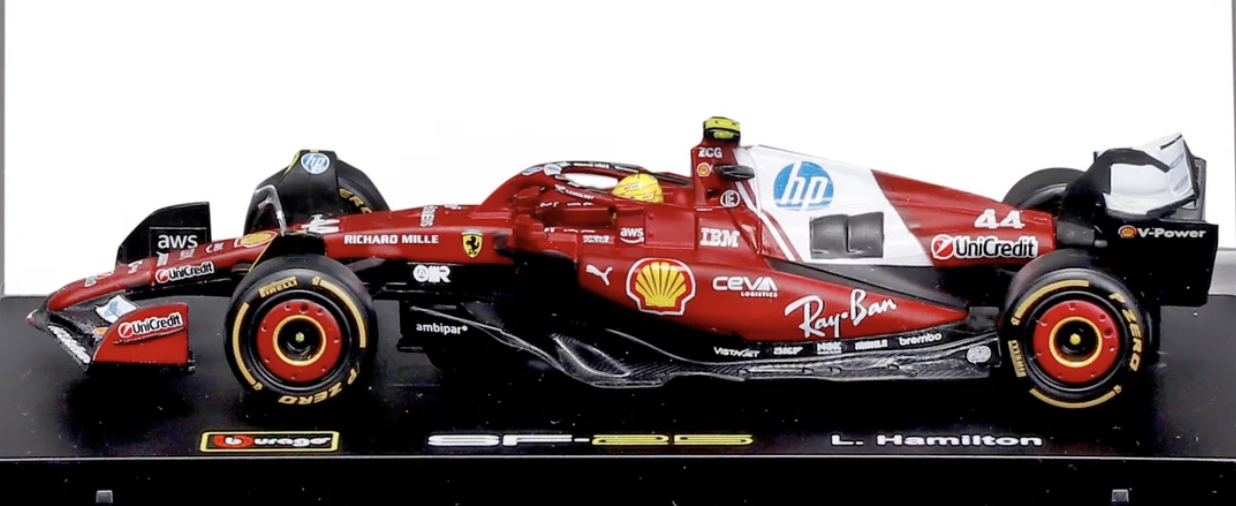 Ferrari SF-25 Lewis Hamilton #44 F1 2025 Rouge burago 1:43