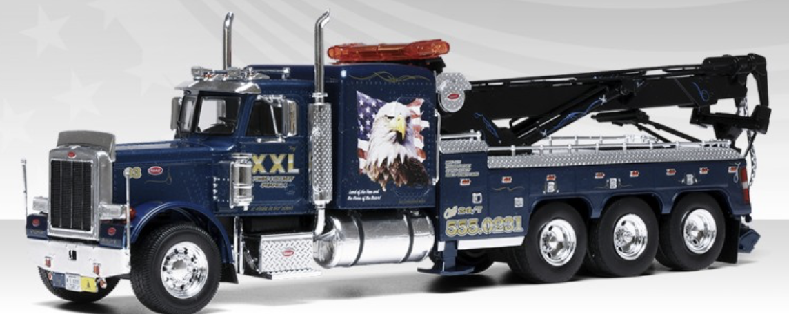 Peterbilt 359 Wrecker 1980 Blue IXO 1/43