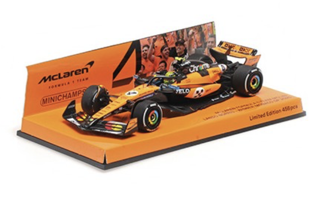 McLaren Mercedes MCL39 4 Lando Norris F1 Winner Monaco 2025 Minichamps 1/43