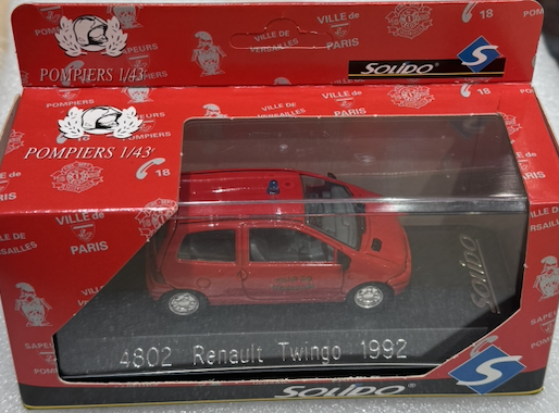 RENAULT TWINGO 1992 FIREFIGHTER SOLIDO 1/43