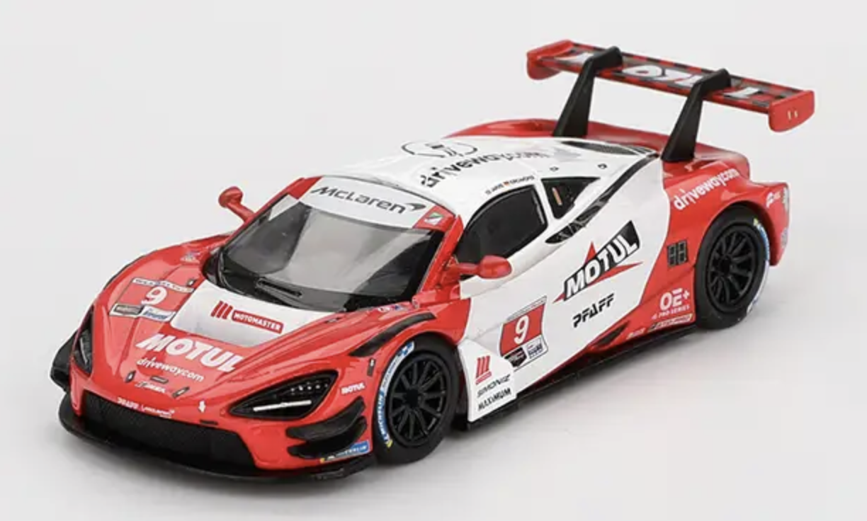 MCLAREN 720S GT3 EVO PFAFF MOTORSPORTS LAGUNA SECA 2024 MINI GT 1/43