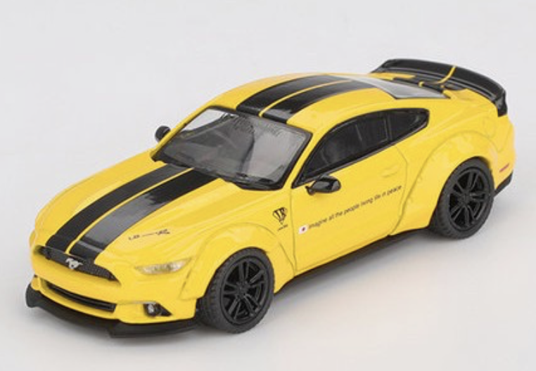 FORD Mustang LB-WORKS Triple Yellow 2015 MINI GT 1/64