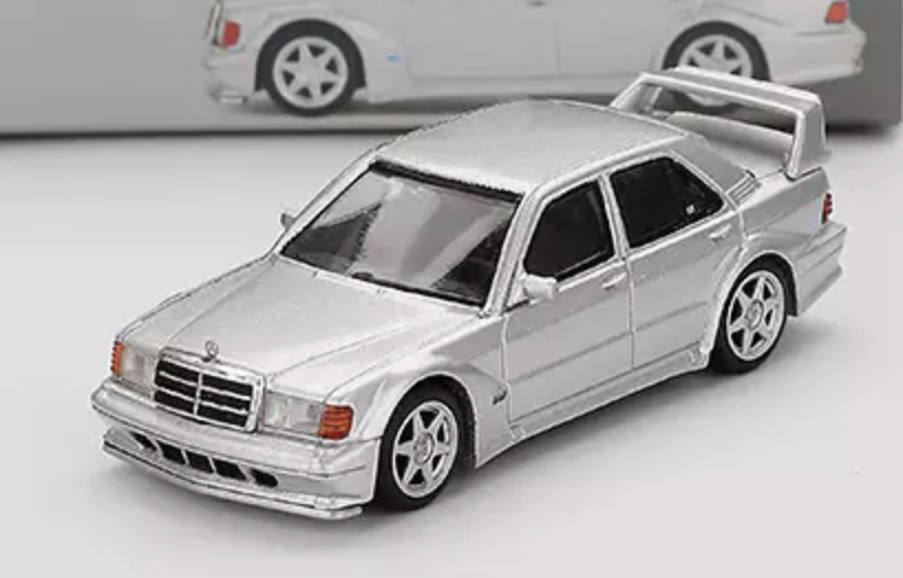 Mercedes-Benz 190 E 2.5-16 Evolution II - Astral Silver MINI GT 1/64