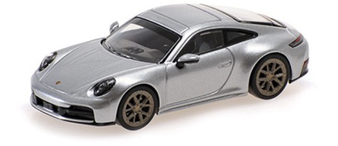 Porsche 911 992.2 Carrera 2025 Silver Minichamps 1/64