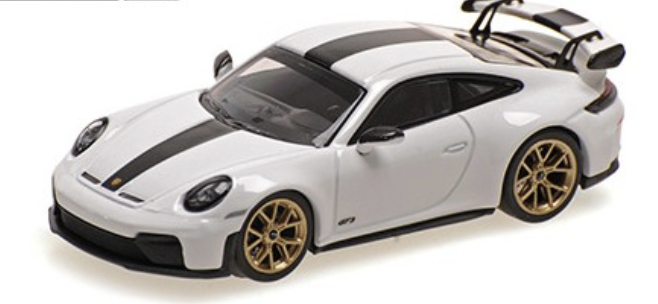 Porsche 911 992.2 GT3 2025 White Weissach Package Minichamps 1/64