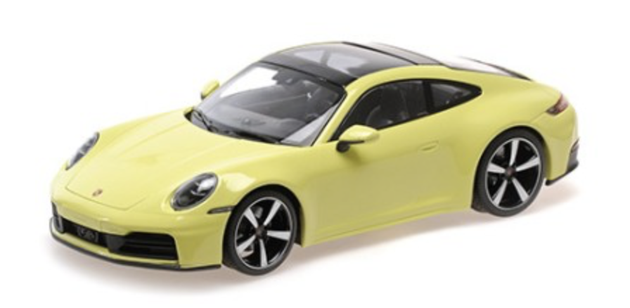 Porsche 911 992.2 Carrera Coupe 2024 JAUNE Metallic MINICHAMPS 1/43