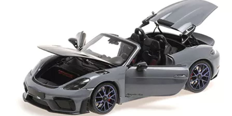 PORSCHE SPYDER RS 2024 GRIS AVEC PACKAGE WEISSACH MINICHAMPS 1:18