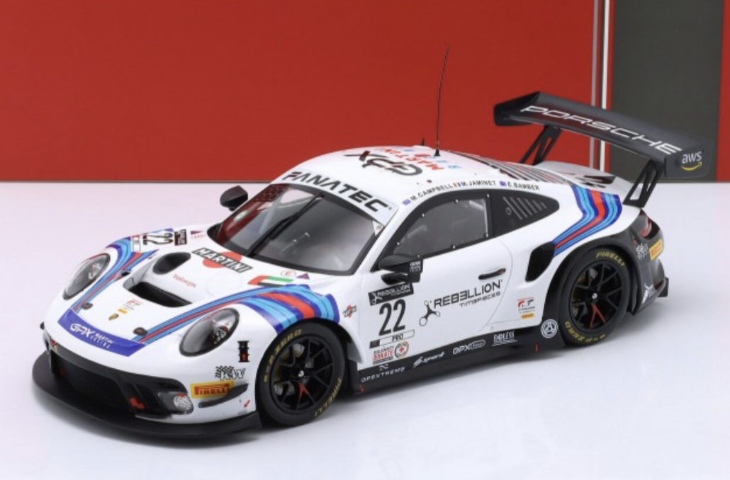 Porsche 911 GT3 R 22 24 Heures de Spa Francorchamps 2021 IXO 1/18