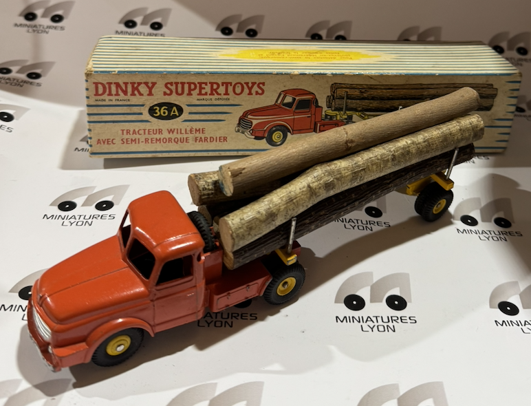 WILLÈME TRACTEUR AVEC SEMI REMORQUE FARDIER DINKY SUPERTOYS 1/43°