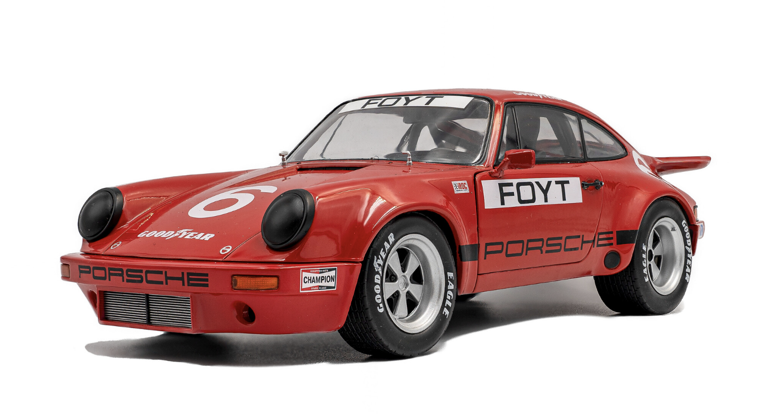 PORSCHE 911 IROC – IROC DAYTONA – 1974 – #6 FOYT SOLIDO 1/18