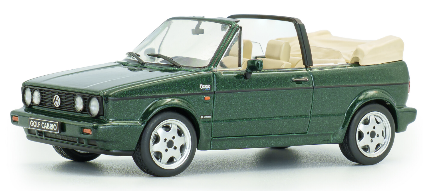 VOLKSWAGEN GOLF CABRIO CLASSIC LINE – CLASSIC GREEN – 1992 Solido 1/43