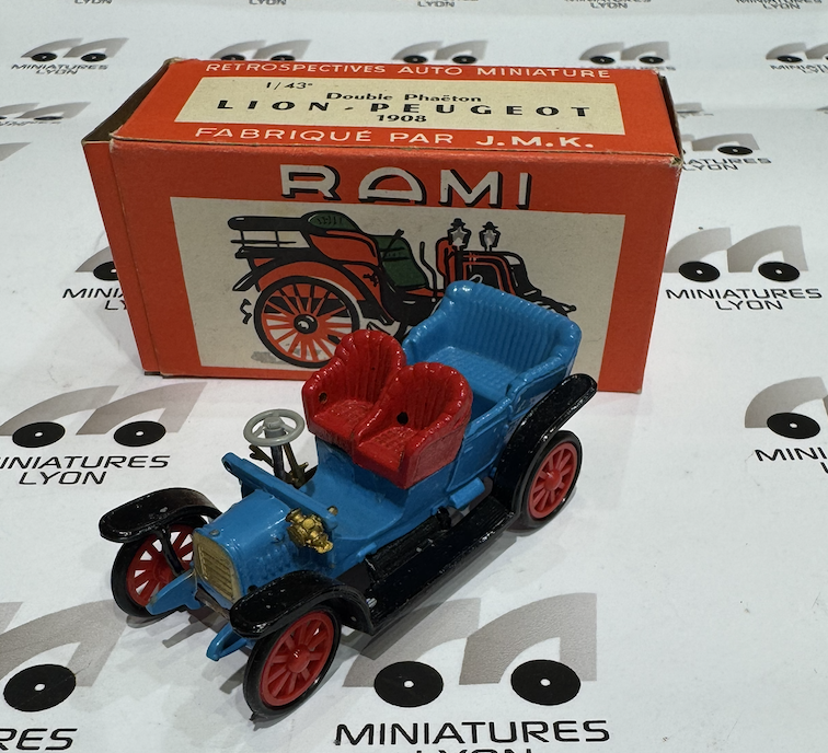 PEUGEOT LION DOUBLE PHAËTON 1908 RAMI 1/43°