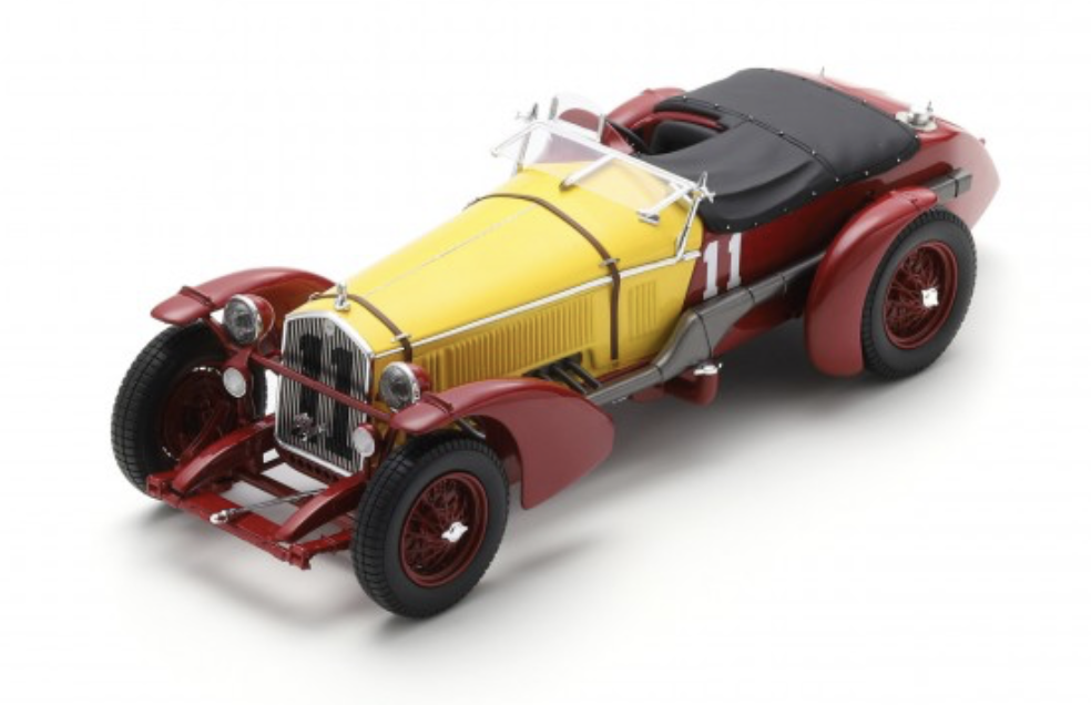ALFA ROMEO 8C N°11 Vainqueur 24H Le Mans 1933 SPARK 1/18