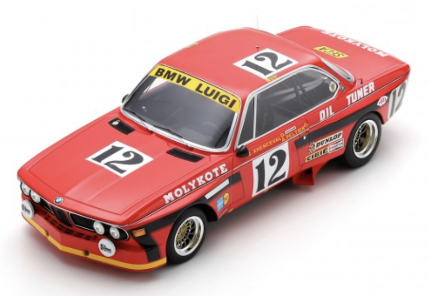 BMW 3.0CSi N°12 Vainqueur 24H Spa 1974 SPARK 1/18