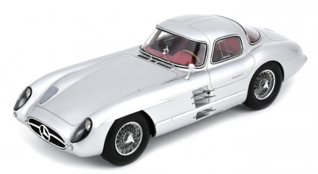 MERCEDES-BENZ 300 SLR Uhlenhaut Coupé 1955 Silver SCHUCO 1/18