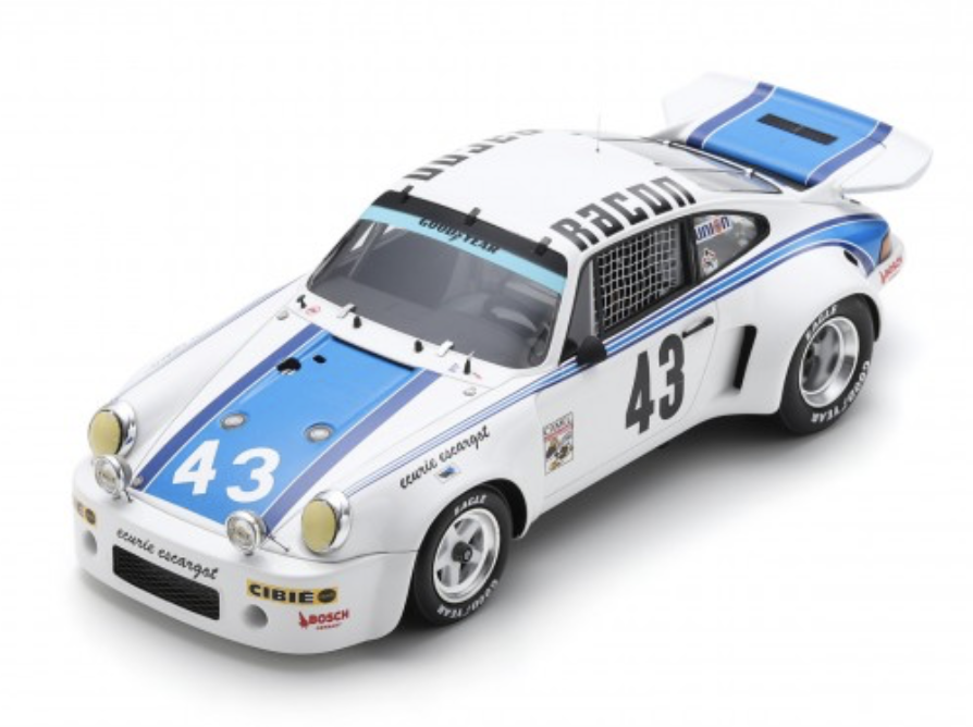 PORSCHE 911 Carrera RSR 3.0 N°43 Vainqueur 24H Daytona 1977 SPARK 1/18