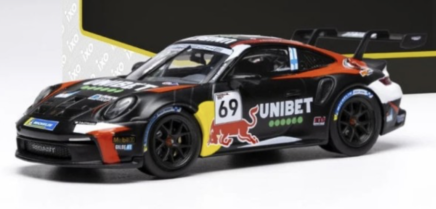 Porsche 911 992 GT3 Cup 69 Porsche Cup Zolder Kalle Rovanpera 2024 IXO 1/43
