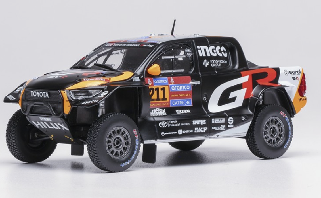 Toyota GR DKR Hilux Evo T1+ 211 Rallye Dakar 2025 L.Henk - C.Brett IXO 1/43