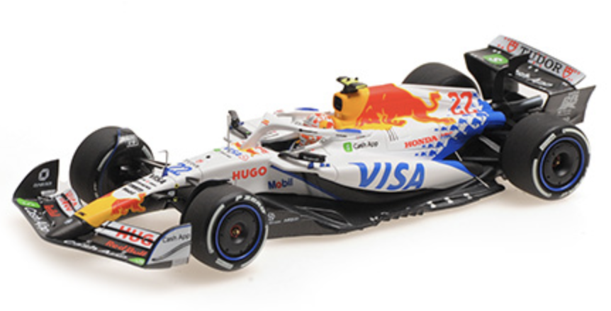 VISA CASH RB FORMULA ONE TEAM VCARB 02 – YUKI TSUNODA – CHINA GP 2025 MINICHAMPS 1/43