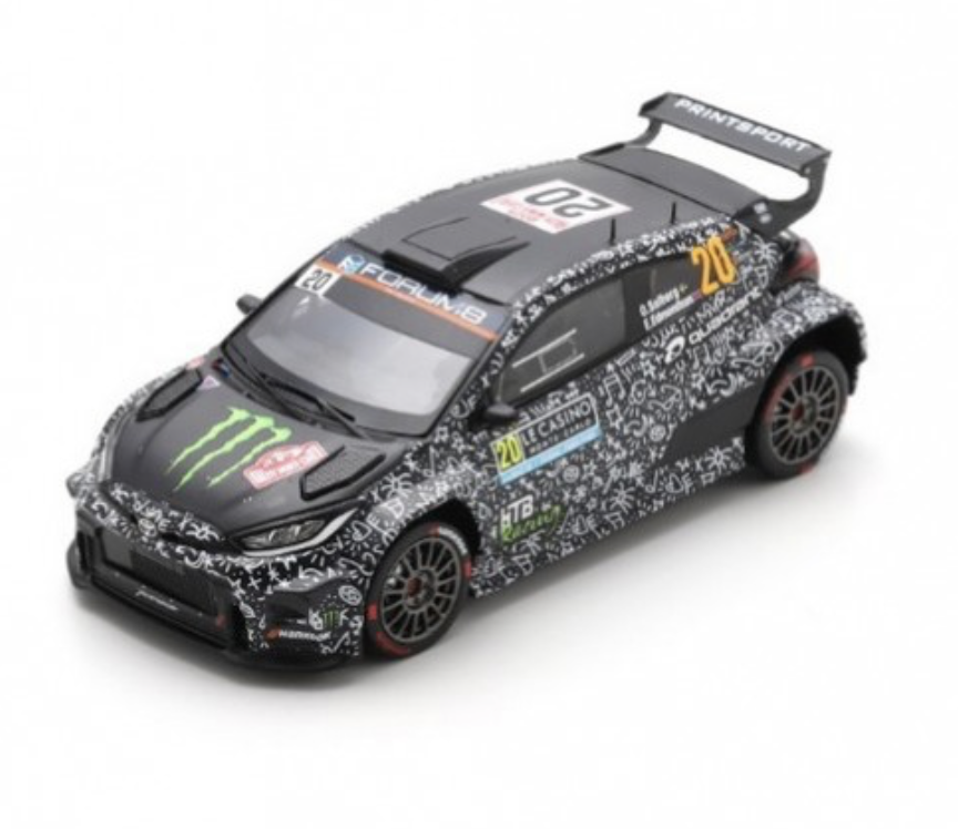 TOYOTA GR Yaris Rally 2 N°20 Printsport Racing Team Rallye Monte Carlo 2025 SPARK 1/43