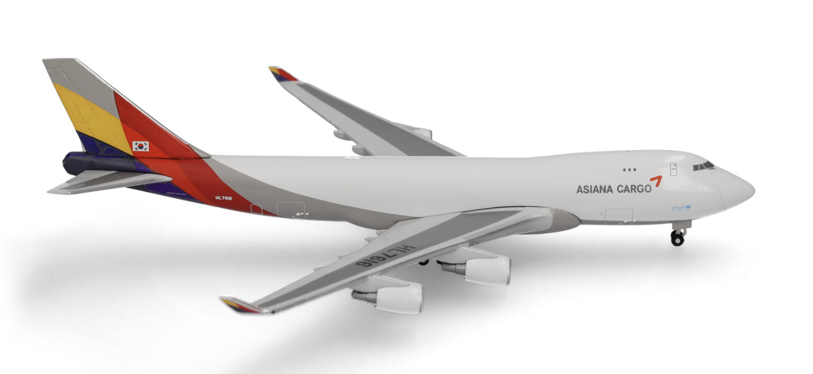 Asiana Cargo Boeing 747-400F – HL7616 HERPA 1/500