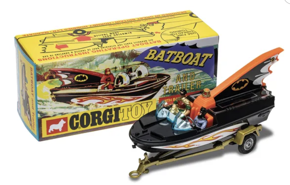 Bat Boat With Batman & Robin CORGI 1/43