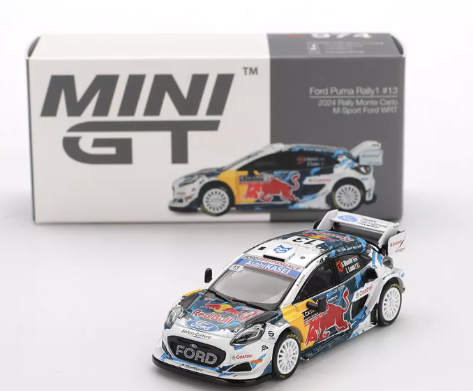 Ford Puma Rally1 #13 2024 Rally Monte Carlo M-Sport Ford WRT MiniGT 1/64°
