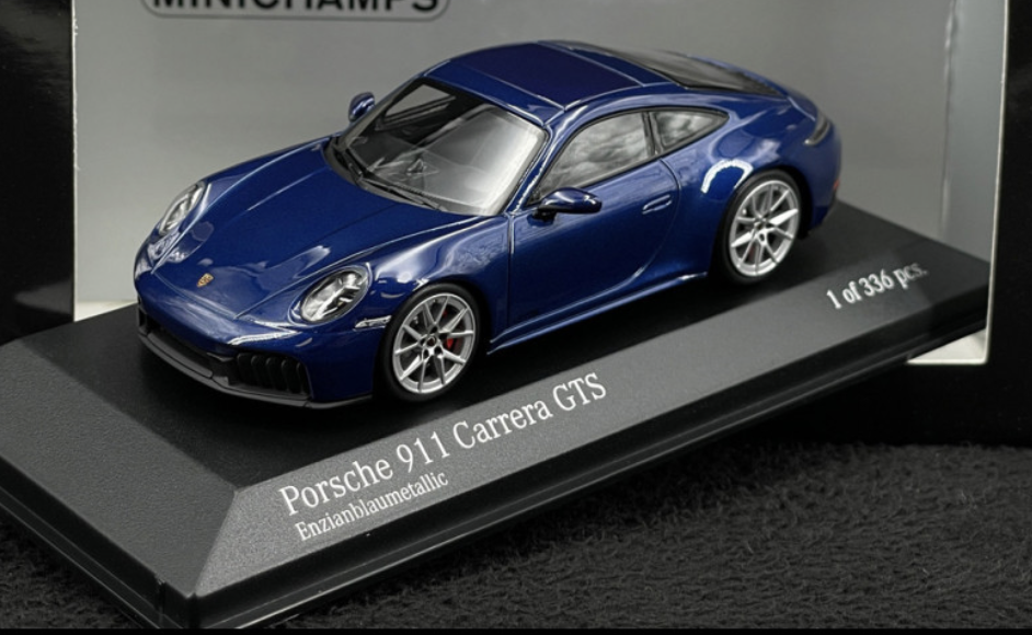 Porsche 911 Carrera GTS 2025 Blue Metallic Minichamps 1/43°
